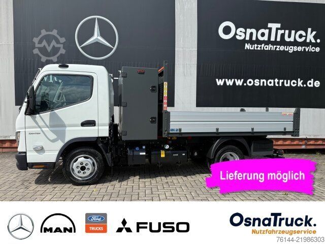 Transporter mit Kipper FUSO 3C15 Hinterkipper+Box Klima,AHK 3,5t,Diff.-Sp,