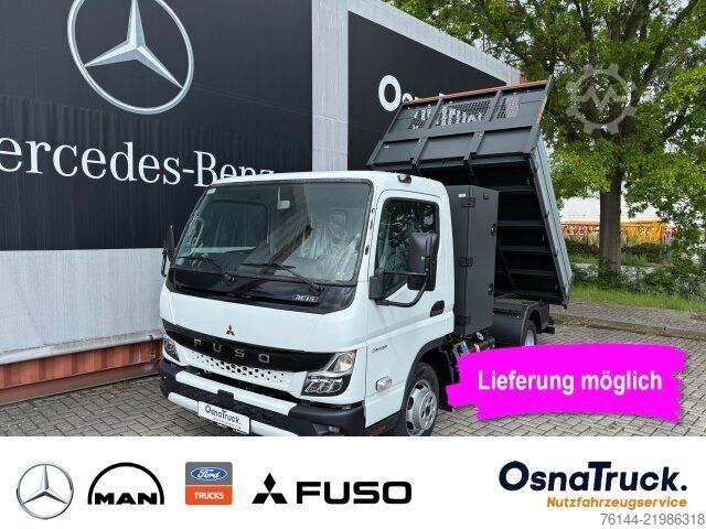 Transporter mit Kipper FUSO 3C15 Hinterkipper+Box Klima,AHK 3,5t,Diff.-Sp.