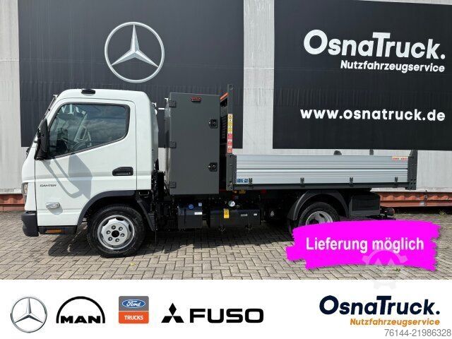 Transporter mit Kipper MITSUBISHI 3C15 Hinterkipper+Box Klima,AHK 3,5t,Diff.-Sp.