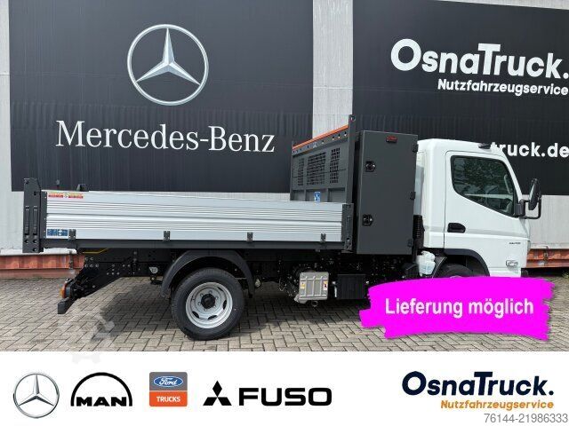 Transporter mit Kipper MITSUBISHI 3C15 Hinterkipper+Box Klima,AHK 3,5t,Diff.-Sp.
