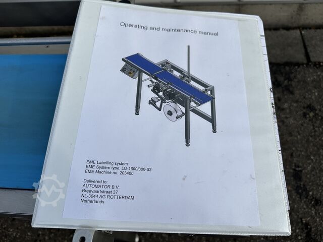EME Automator labelling machine for bottom EME Automator