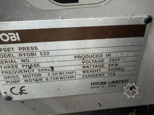 Offsetdruckmaschine Ryobi 522
