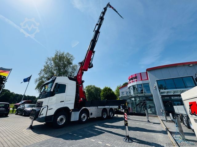 Flatbed truck VOLVO FH 540 mit Fassi F2150RAL Fly Jib + Winde