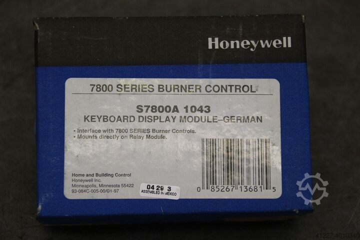 Control panel Honeywell S7800A 1043