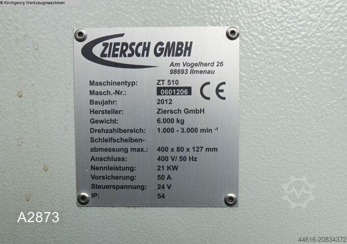Flachschleifmaschine - Horizontal ZIERSCH ZT 510