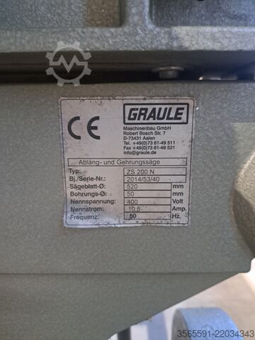 Crosscut and mitre saw for wood and aluminium GRAULE ZS 200 N