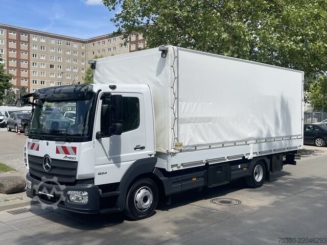 Curtain sider van mercedes-benz ATEGO 824 1.HAND*KLIMA*WEBASTO*NAVI*TOP*