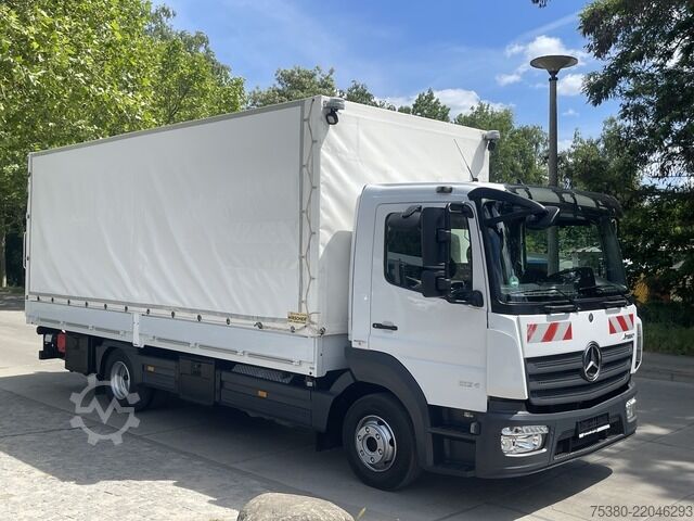 Curtain sider van mercedes-benz ATEGO 824 1.HAND*KLIMA*WEBASTO*NAVI*TOP*