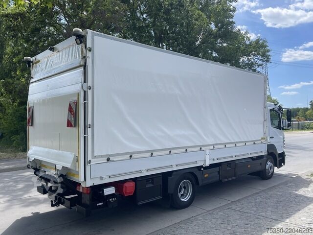 Curtain sider van mercedes-benz ATEGO 824 1.HAND*KLIMA*WEBASTO*NAVI*TOP*
