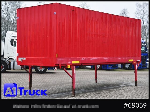Swap body with box structure KRONE BDF 7,45 Wechselbrücke  Koffer, Zurrösen in den Seitenwänden