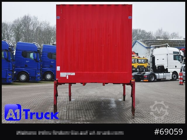 Swap body with box structure KRONE BDF 7,45 Wechselbrücke  Koffer, Zurrösen in den Seitenwänden