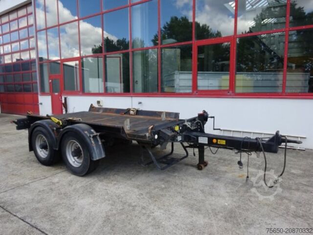 Silo trailer Hueffermann HTM13  13,5 t Tandem- Absetztmulden Anhänger