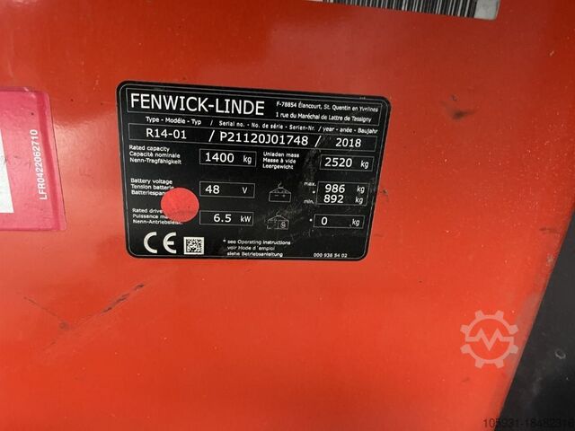 Schubmaststapler Linde R14