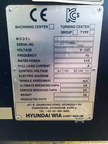 CNC Drehzentrum Hyundai WIA 400 LMC