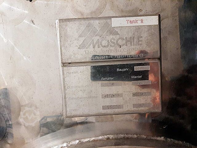 Double Jacket Storage Tank Möschle Kühltank