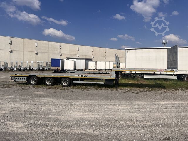 Tieflader-Sattelauflieger Möslein ST 3 Plato 8,7  3 Achs Satteltieflader Plato 45 t GGfür Fertigteile, Baumaschinen