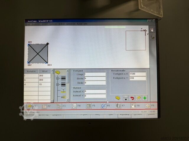 Machining center Weeke Optimat BHC 750 Swiss Profiline