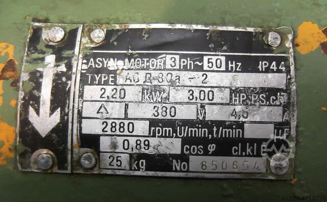 Electric motor 2.2 kW 2880 Rpm unbekannt AO R 80a-2