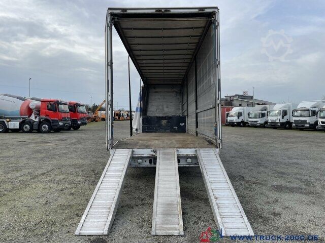 Low loader semitrailer Meusburger Spezialtieflader Geschlossen Stapler-Maschinen""