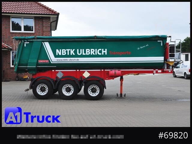 Tipper semitrailer LANGENDORF SKS-HS 24-30, 26m³ Stahl, Lift Alufelgen,