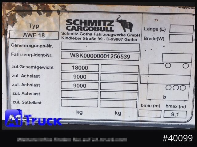 Spezial-LKW SCHMITZ AWF 18, BDF Anhänger Standard 7,45