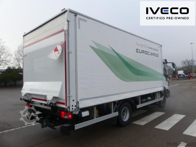 Flatbed truck with tarp IVECO ML120EL25/P CNG
