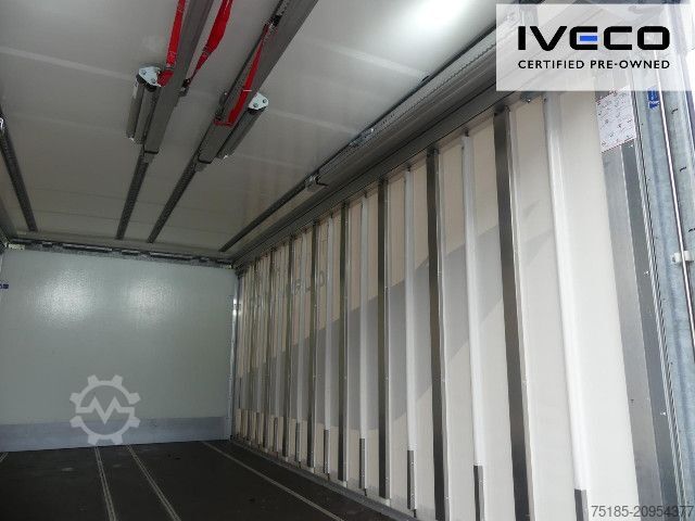 Flatbed truck with tarp IVECO ML120EL25/P CNG