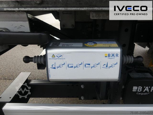 Flatbed truck with tarp IVECO ML120EL25/P CNG