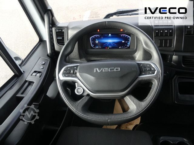 Flatbed truck with tarp IVECO ML120EL25/P CNG