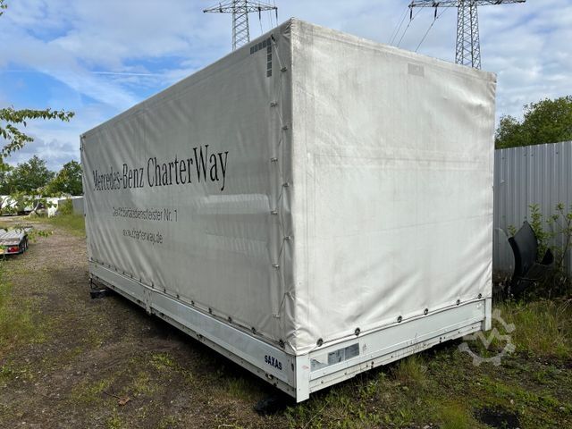 Flatbed truck with tarp  Atego Saxas Plane Aufbau