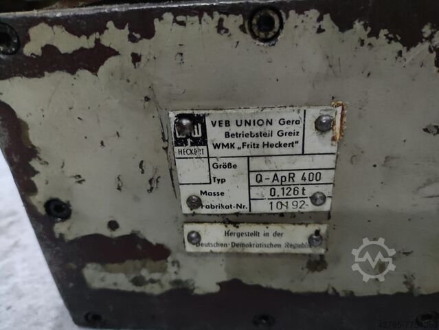 Rotary Table - Universal WMW HECKERT Q-ApR400