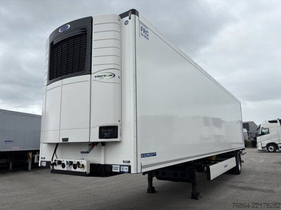 Low loader semitrailer KRONE SE CITY KüHLER, CARRIER 1550, 1-ACHSAUFLIEGER MIT HEBEBüHNE