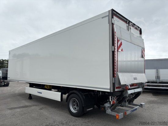Low loader semitrailer KRONE SE CITY KüHLER, CARRIER 1550, 1-ACHSAUFLIEGER MIT HEBEBüHNE