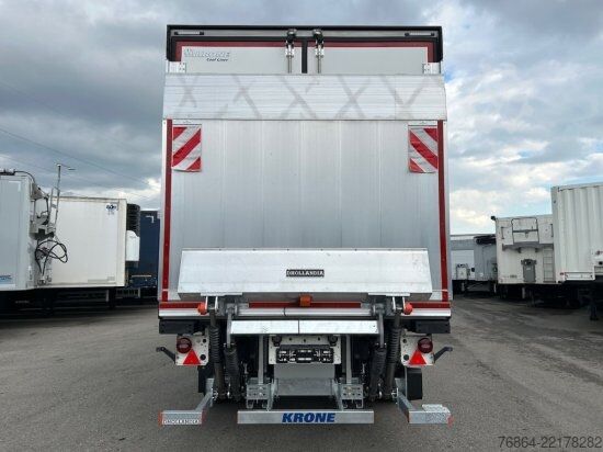 Low loader semitrailer KRONE SE CITY KüHLER, CARRIER 1550, 1-ACHSAUFLIEGER MIT HEBEBüHNE