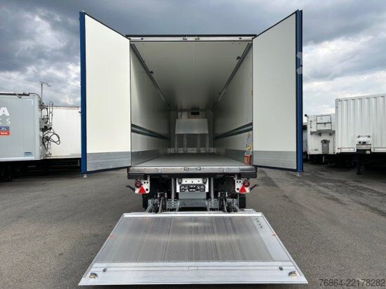 Low loader semitrailer KRONE SE CITY KüHLER, CARRIER 1550, 1-ACHSAUFLIEGER MIT HEBEBüHNE