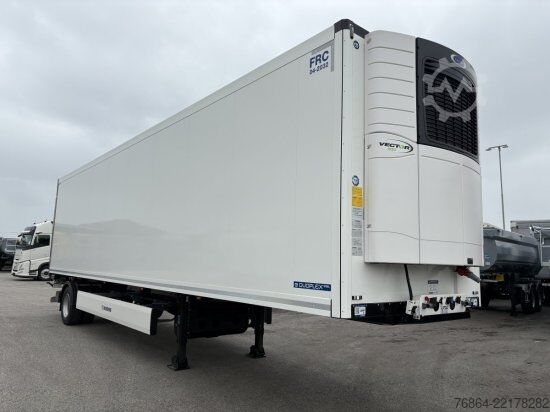 Low loader semitrailer KRONE SE CITY KüHLER, CARRIER 1550, 1-ACHSAUFLIEGER MIT HEBEBüHNE