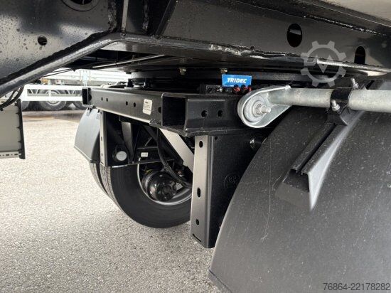 Low loader semitrailer KRONE SE CITY KüHLER, CARRIER 1550, 1-ACHSAUFLIEGER MIT HEBEBüHNE