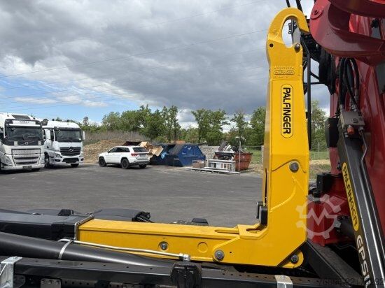 Tipper truck MERCEDES-BENZ ACTROS 2551 6X2, PALFINGER-ABROLLKIPPER MIT SCHROTTKRAN,  LENK-LIFTACHSE, EURO 6