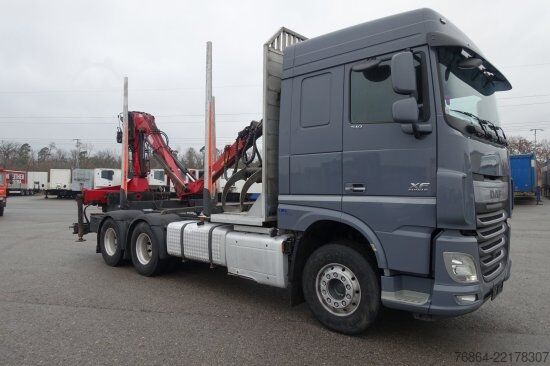Logging truck DAF XF 510 MIT PENZ LADEKRAN 15Z8.70 INKL. HOLZGREIFER 6X4
