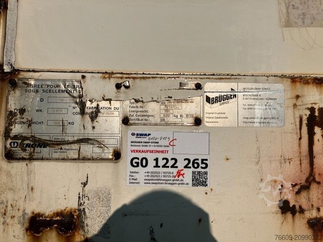 Swap body trailer KRONE Wechselbrücke Koffer