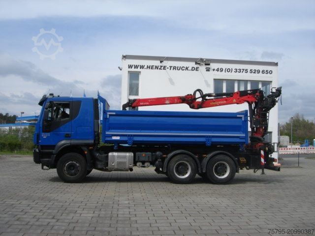 Truck mounted crane IVECO TRACKER 260T50 6x4 3-Achs Kipper Heckkran Espilo