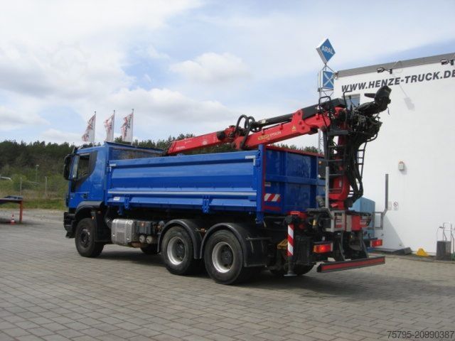 Truck mounted crane IVECO TRACKER 260T50 6x4 3-Achs Kipper Heckkran Espilo