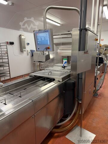 Schneide- und Verpackungslinien für gegartes Fleisch Weber and Multivac CCS405 and R535