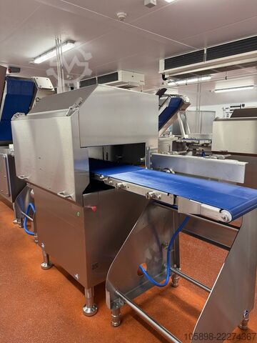 Schneide- und Verpackungslinien für gegartes Fleisch Weber and Multivac CCS405 and R535