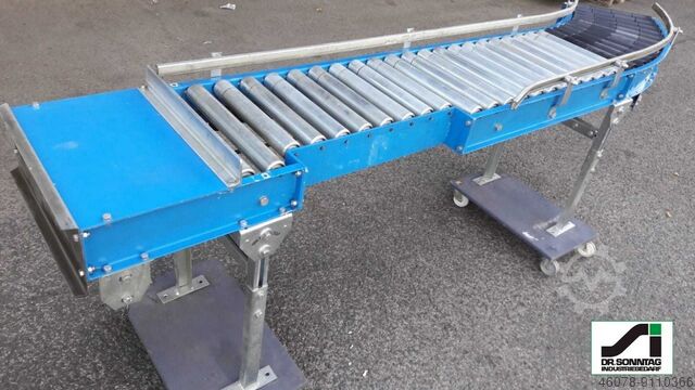 Roller curve conveyor left with straight section Schulz Schulz 30°-450-390 IR795+920-450-390