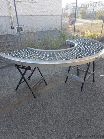 Curved wheel conveyor 180° gravity conveyor Transnorm 700-600 IR1500