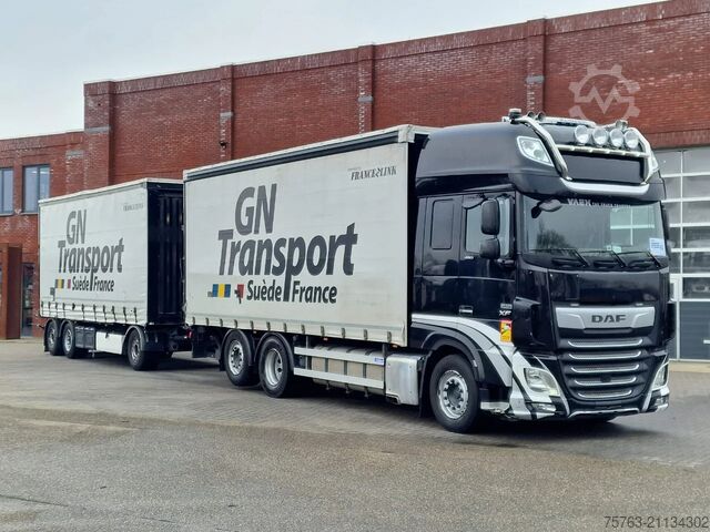 Plane DAF XF 480 SSC 6x2 - Tautliner - Full air - Night c...