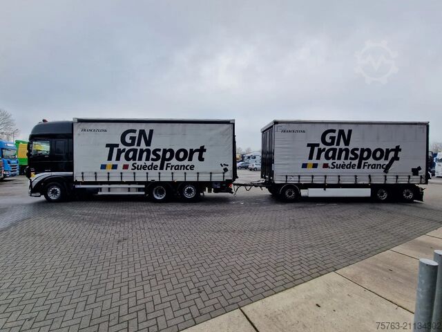 Plane DAF XF 480 SSC 6x2 - Tautliner - Full air - Night c...