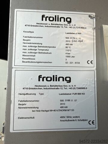 Woodchip boiler Fröling Lambdamat 500