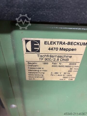 Tischfräse ELEKTRA BECKUM TF 900